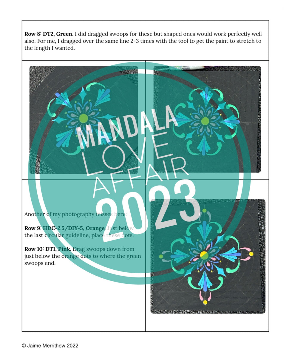 Dot mandala swooshes designs in 2023