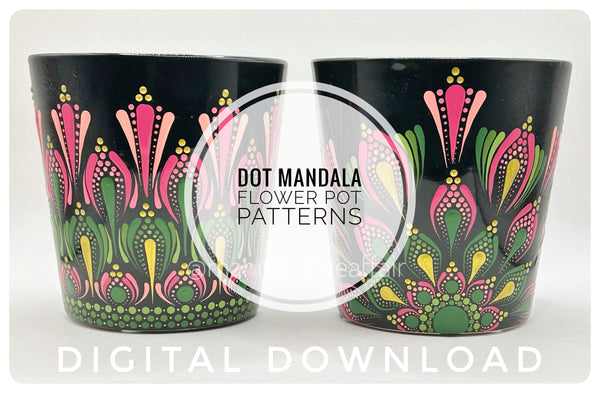 Dot Mandala Workshop Recording - Flower Pots