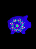 Hand Painted Dot Mandala Piggy Bank