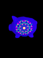 Hand Painted Dot Mandala Piggy Bank