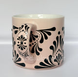 Hand Painted Dot Mandala Bliss Mug - 15 oz