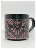 Hand Painted Dot Mandala Bliss Mug - 15 oz