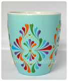 Hand Painted Dot Mandala Bliss Mug - 16oz