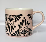 Hand Painted Dot Mandala Bliss Mug - 15 oz