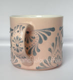 Hand Painted Dot Mandala Bliss Mug - 15 oz