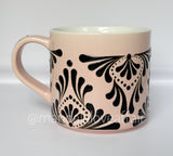 Hand Painted Dot Mandala Bliss Mug - 15 oz