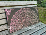 For Tara - Peach Blossom Brushwork Mandala