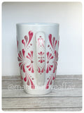 Hand Painted Dot Mandala Bliss Mug - 15 oz (Sugarbush & Prickly Pear)