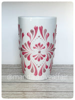 Hand Painted Dot Mandala Bliss Mug - 15 oz (Sugarbush & Prickly Pear)