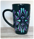 Hand Painted Dot Mandala Bliss Mug - 15 oz (Superstition & Havasu)