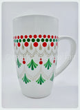 Hand Painted Dot Mandala Mug - 15 oz