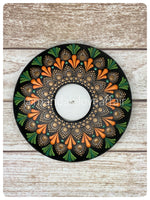 Hand Painted Dot Mandala Tea Light Candle Holder