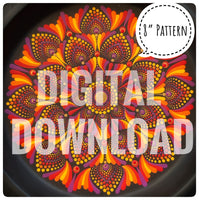 Dot Mandala Downloadable PDF Pattern “Phoenix”